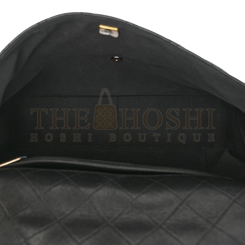 Ch**el CAVIAR QUILTED XXL TRAVEL FLAP BAG BLACK AS4661 (41*27*11cm) Master Quality