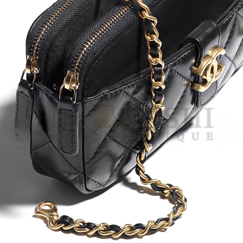 Ch**el ZIPPED PHONE HOLDER WITH CHAIN AP4743 B20683 (17.5*10*3cm) Master Quality
