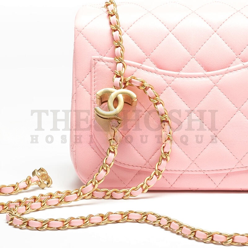 Ch**el MINI FLAP BAG AS5758 (18*13*7cm) Master Quality