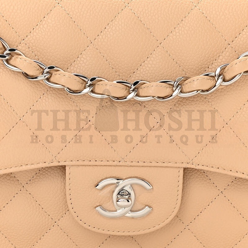 Ch**el CAVIAR QUILTED JUMBO DOUBLE FLAP 1153723 (30*19*9cm) Master Quality