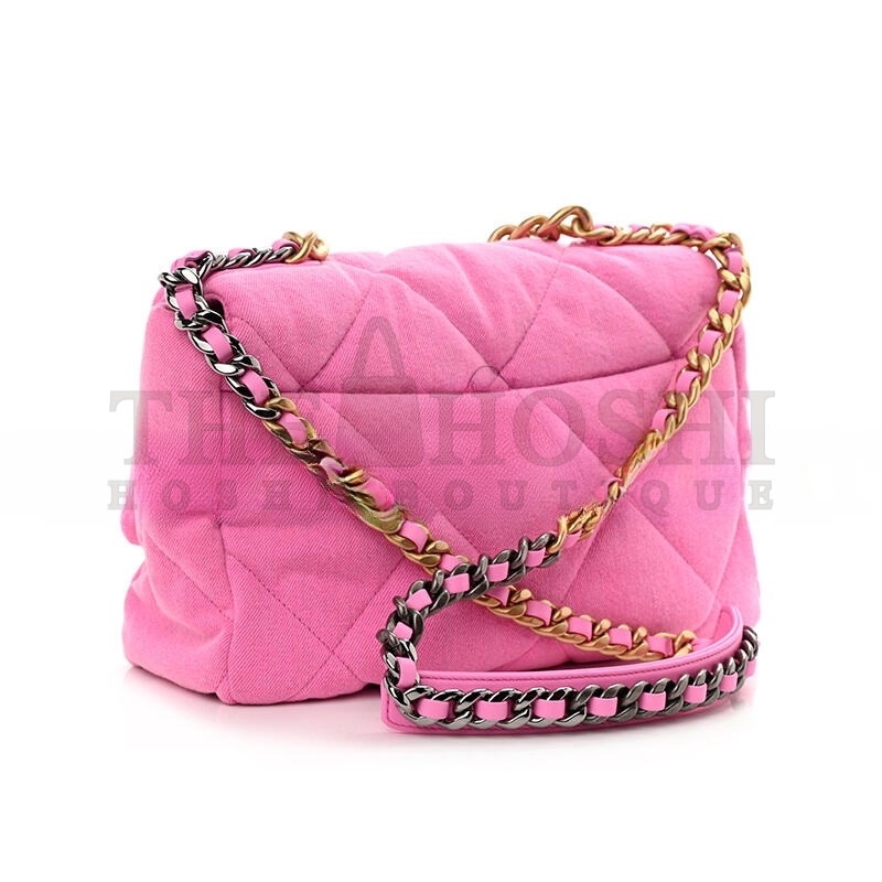 Ch**el DENIM QUILTED LARGE Ch**el 19 FLAP 1030020 (30*20*10cm) Master Quality