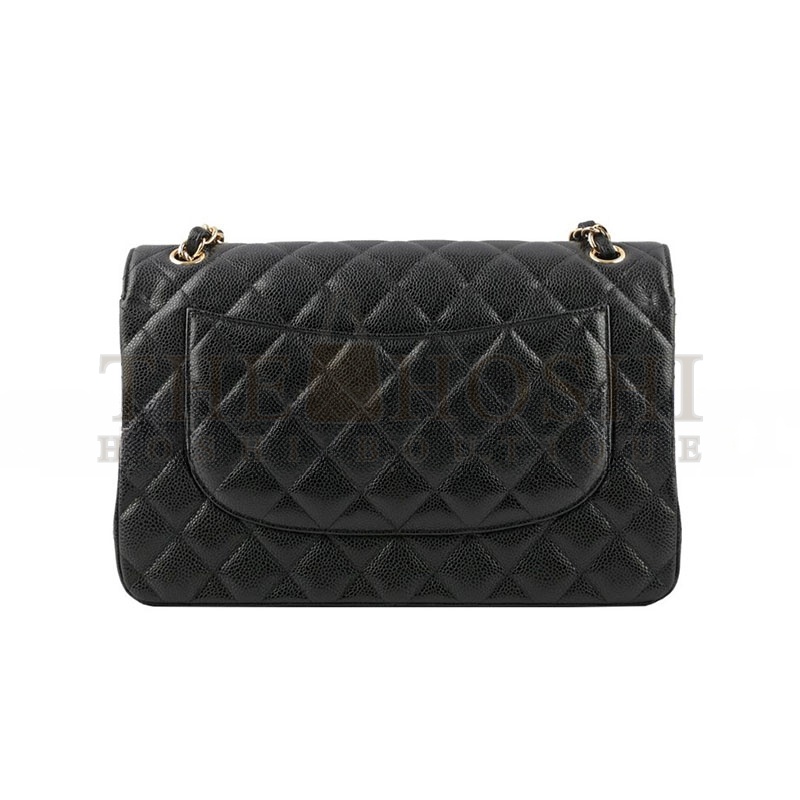 Ch**el CAVIAR QUILTED JUMBO CLASSIC DOUBLE FLAP BAG 1256173 (30*20*10cm) Master Quality