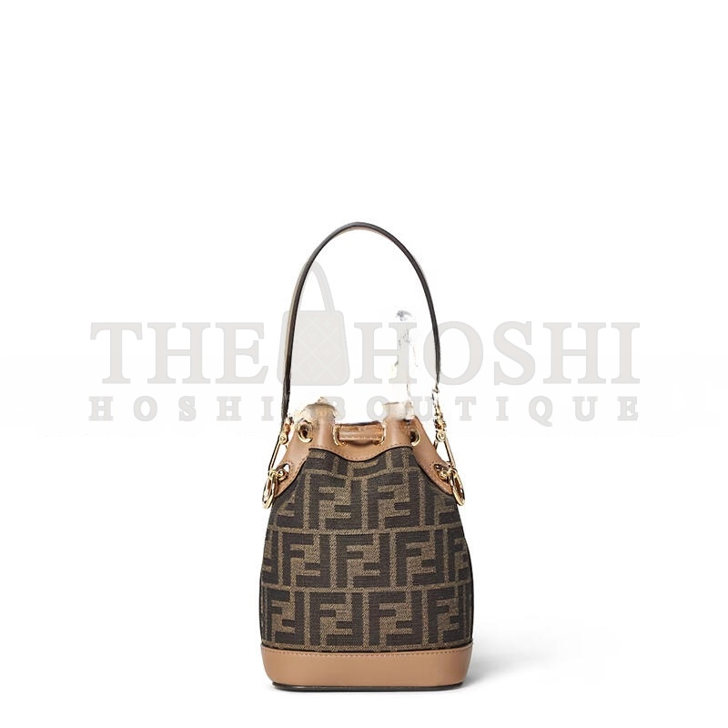 F**di MON TRESOR FABRIC BROWN 8BS093ALP3F1AOE (18*14*12cm) Master Quality