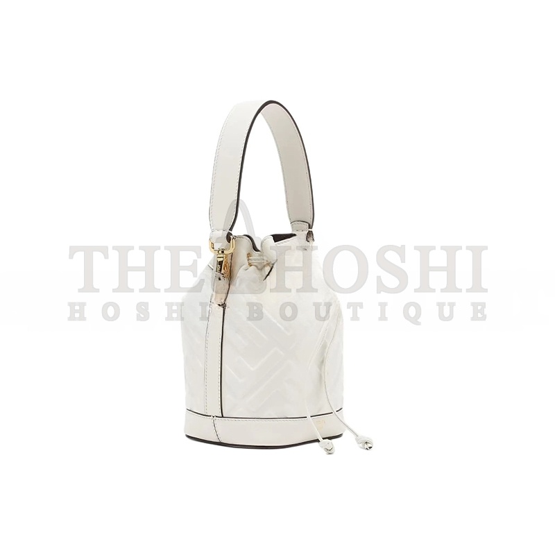 F**di MON TRESOR WHITE LEATHER MINI BAG WITH FF MOTIF 8BS093ANWTF0QVL (18*14*12cm) Master Quality