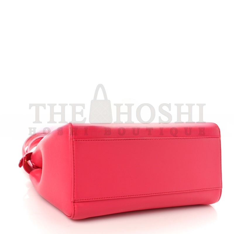 F**di NAPPA STACKED BAR MINI PEEKABOO ICONIC SATCHEL LAMPONE (23*18*11cm) Master Quality