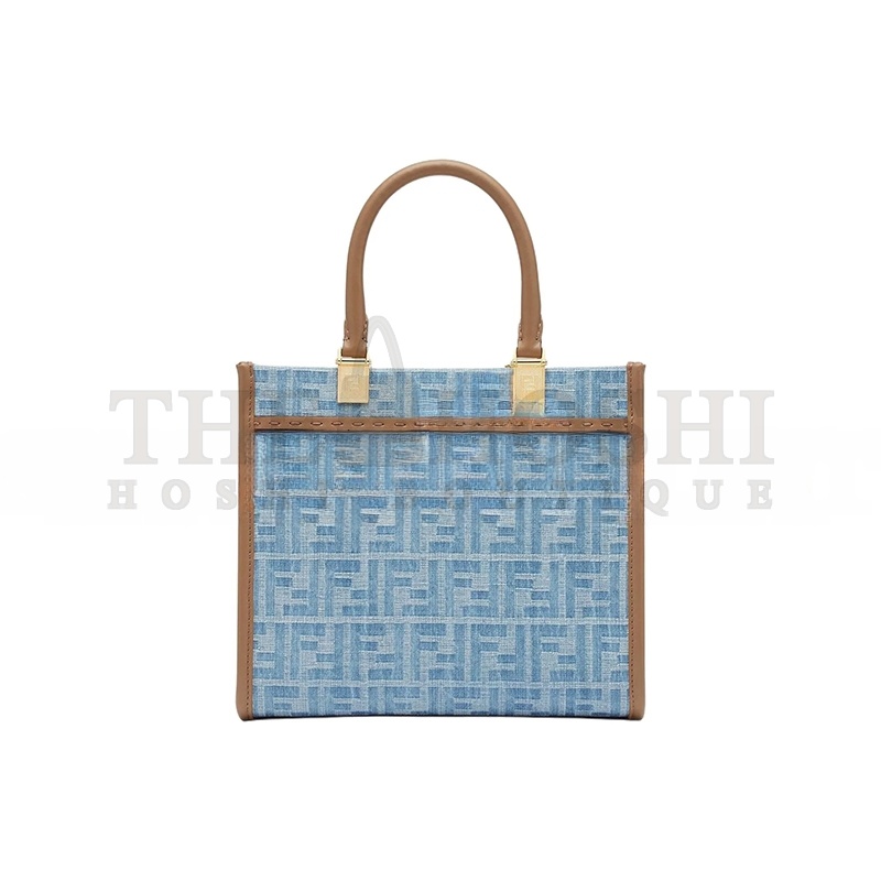 F**di SUNSHINE SMALL JEANS LIGHT BLUE 8BH394AS3FF1PLM (25.5*22.5*12cm) Master Quality