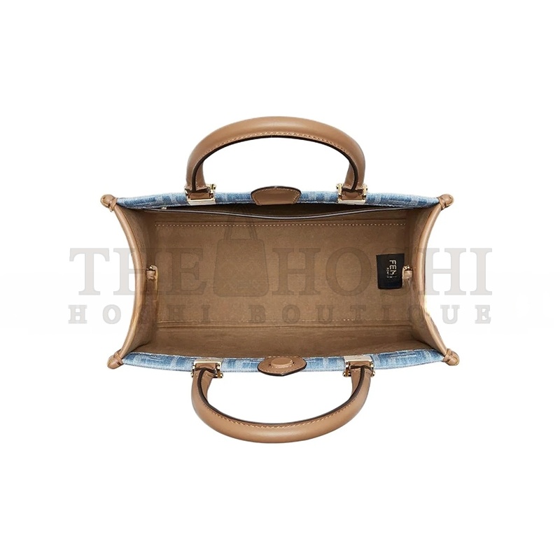 F**di SUNSHINE SMALL JEANS LIGHT BLUE 8BH394AS3FF1PLM (25.5*22.5*12cm) Master Quality