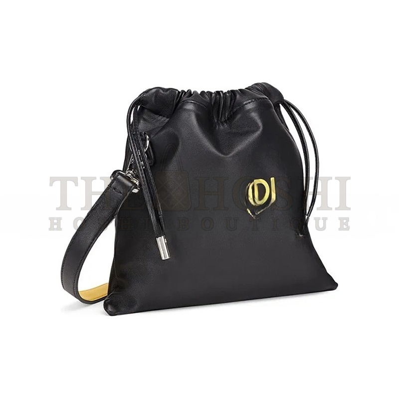 F**di SOFT NAPPA LOGO SMALL DRAWSTRING POUCH BAG 7VA510ADM9F0R2A (24*23*2cm) Master Quality