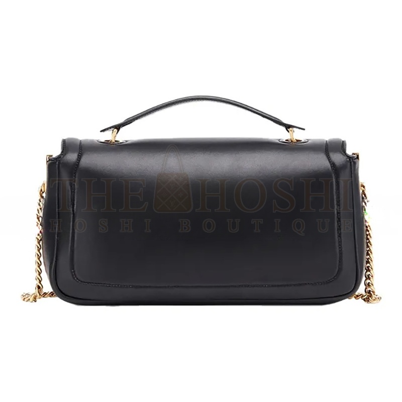 F**di NAPPA APOLO CHAIN BAGUETTE BLACK 8BR783ACNXF15ZW (27*13*6cm) Master Quality