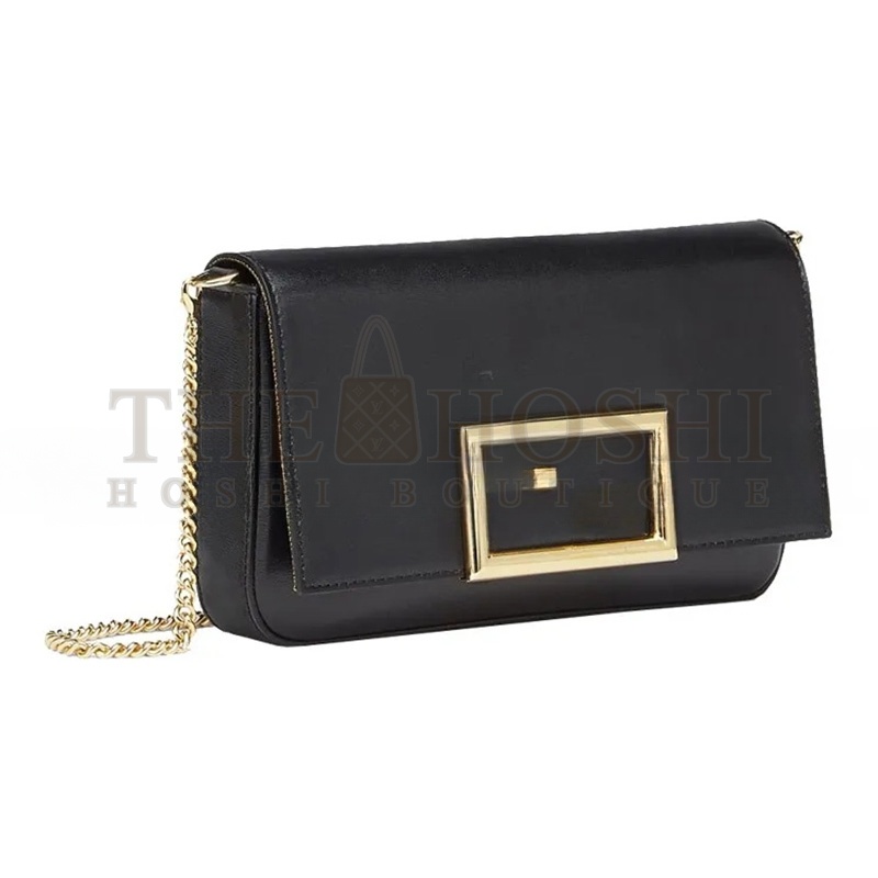 F**di VITELLO PALMELLATO WALLET ON CHAIN WITH POUCHES BLACK 8BS032AHM0F0KUR (22*12*4cm) Master Quality