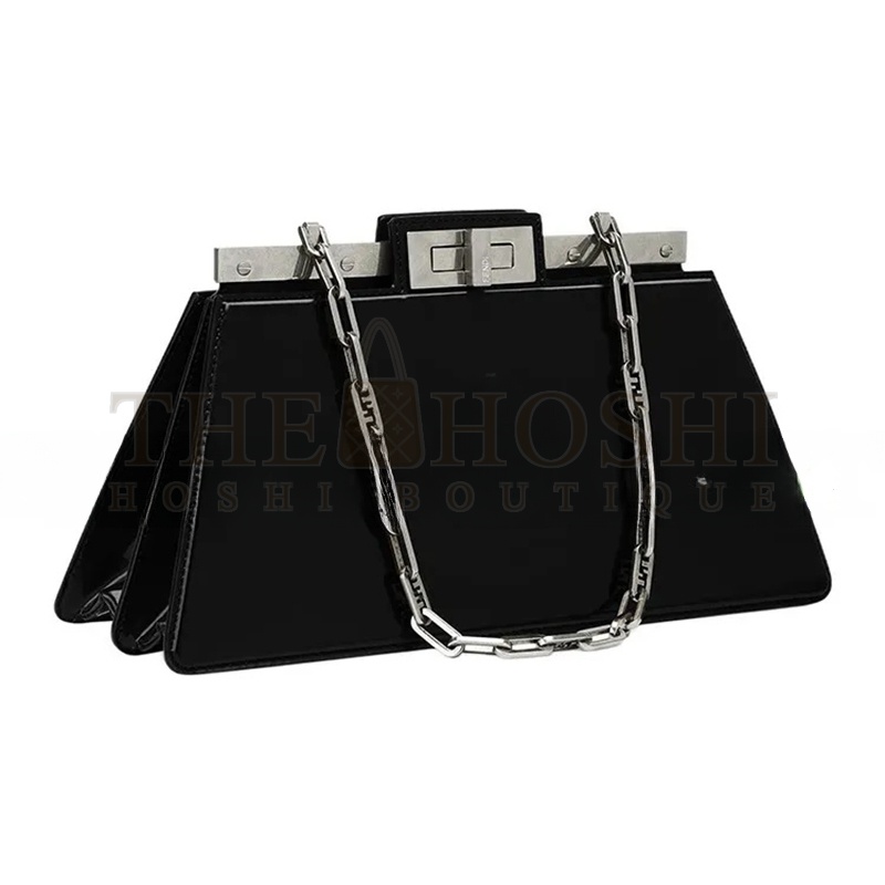 F**di PATENT LEATHER PEEKABOO  SHOULDER BAG 8BN340ANSCF1JUW (34*18.5*11cm) Master Quality