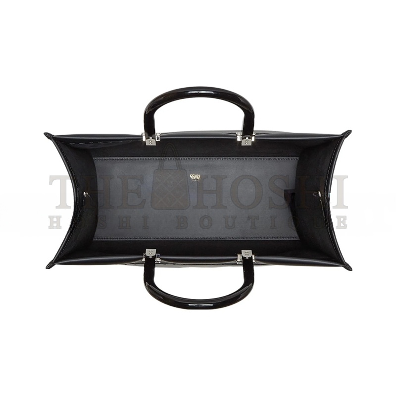 F**di SUNSHINE MEDIUM BLACK LEATHER TOTE BAG 8BH386ABVLF1DG7 (35*31*17cm) Master Quality