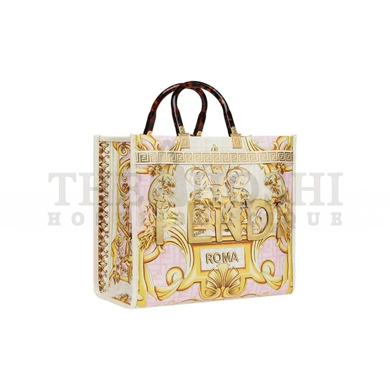 F**di SUNSHINE VERSACE CO-BRANDED FENDACE SUNSHINE TOTE BAG 8BH386AJTXF1HM8 (35*31*17m) Master Quality