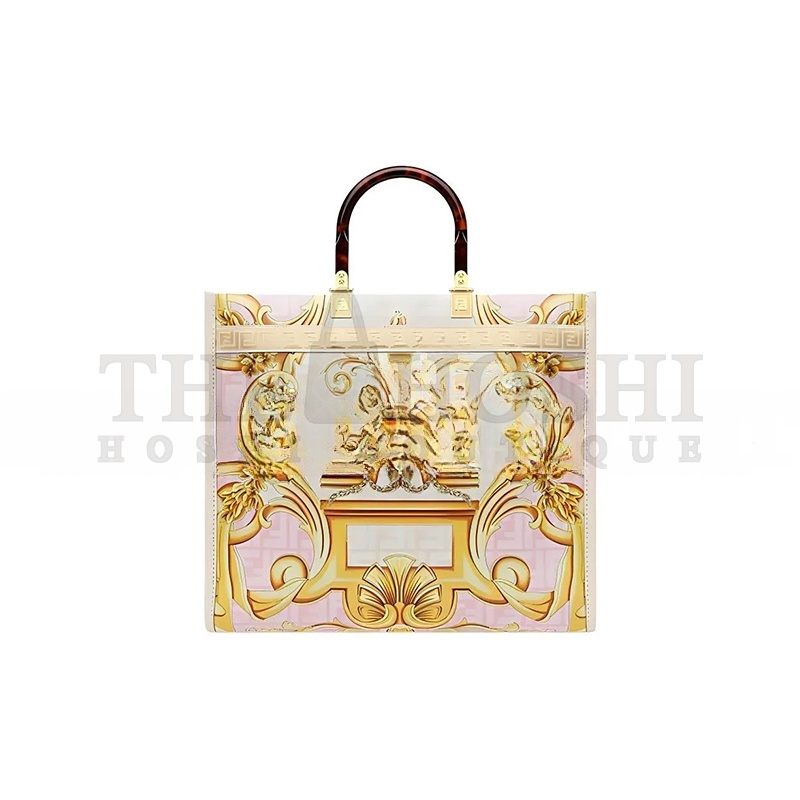 F**di SUNSHINE VERSACE CO-BRANDED FENDACE SUNSHINE TOTE BAG 8BH386AJTXF1HM8 (35*31*17m) Master Quality