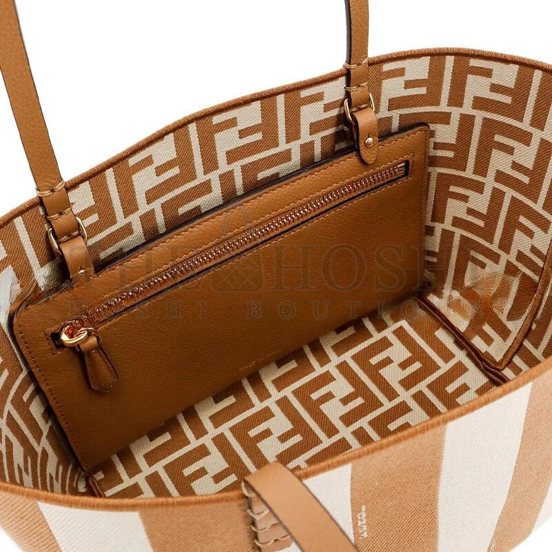 F**di SMALL ROLL STRIPED TOTE BAG 8BH424AS86 (22*18*14cm) Master Quality