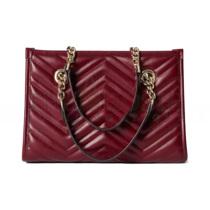 Gvc*1 GG MARMONT LEATHER TOTE BAG 779727 (26.5*18.5*12.5cm) Master Quality