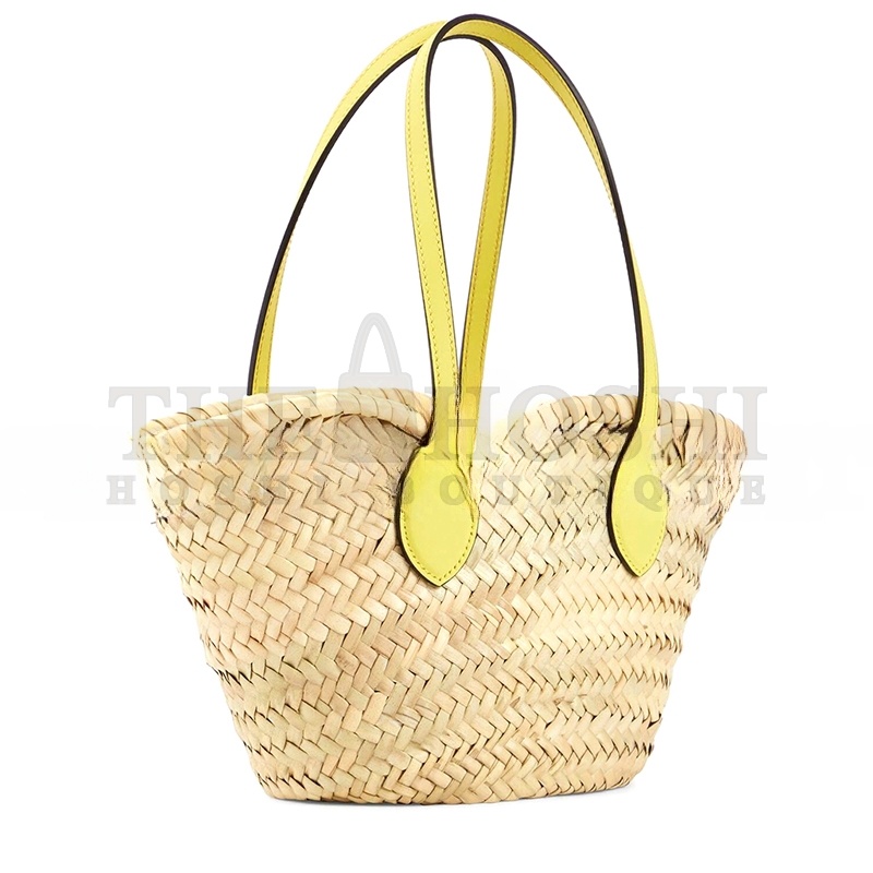 Gvc*1 MINI STRAW TOTE WITH Gvc*1 LOGO 782381 (20.5*19.5*13cm) Master Quality