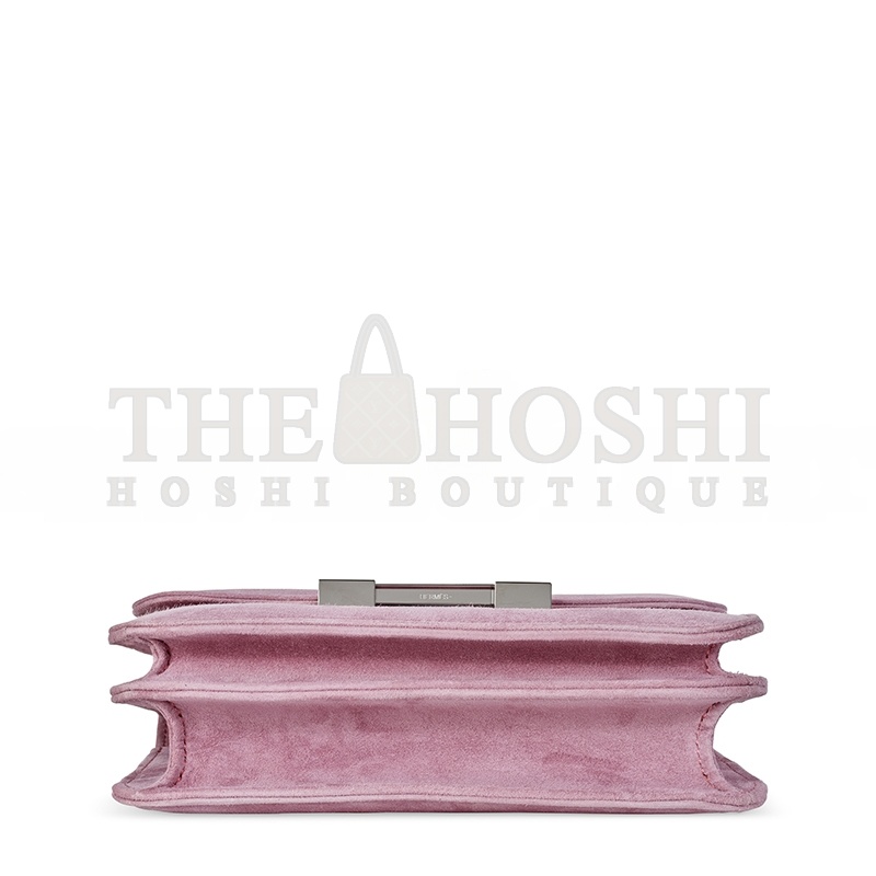 H**me5 MASTER A ROSE INDIENNE VEAU DOBLIS SUEDE MINI CONSTANCE WITH PALLADIUM HARDWARE 436576 (18*14.5*6cm) Master Quality