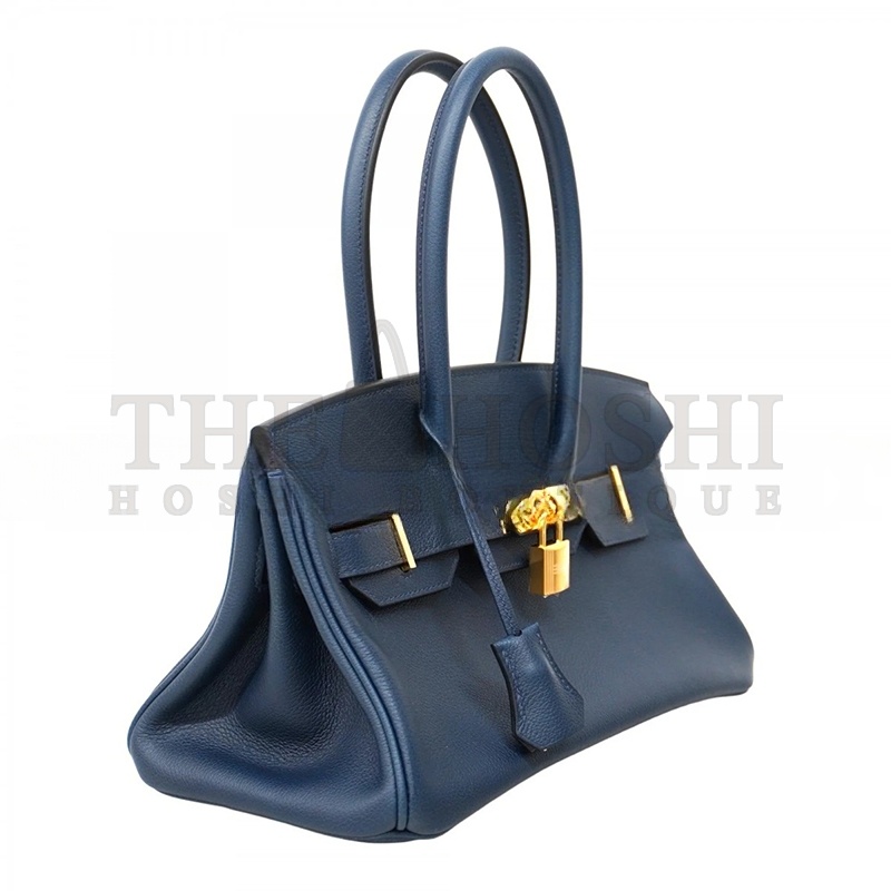 H**me5 BIRKIN 29 EVERCOLOR SHOULDER BAG BLUE INDIGO (29*18*14cm) Master Quality