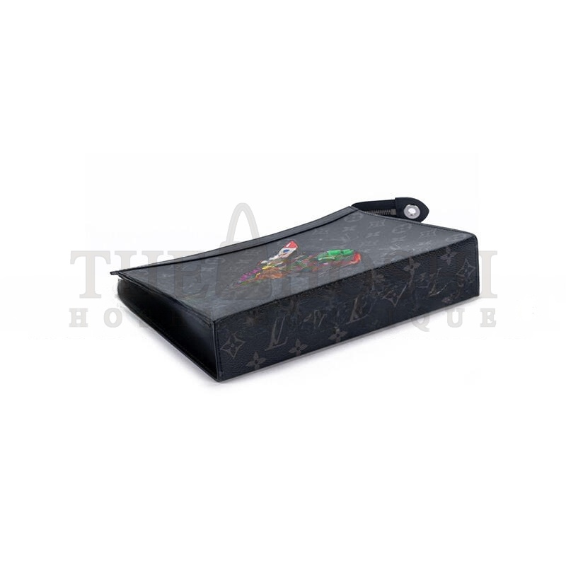 L0vis Vvtt0n POCHETTE VOYAGE COMIC TRUNK MONOGRAM ECLIPSE CANVAS MM M80914 (26*20*5cm) Master Quality