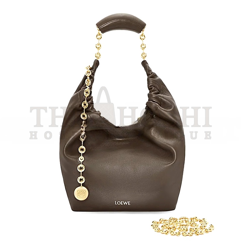 L0ew* SMALL SOFT NAPPA SHEEP LEATHER SQUEEZE BAG A914NCHX01-01 (29*24*10.5cm) Master Quality