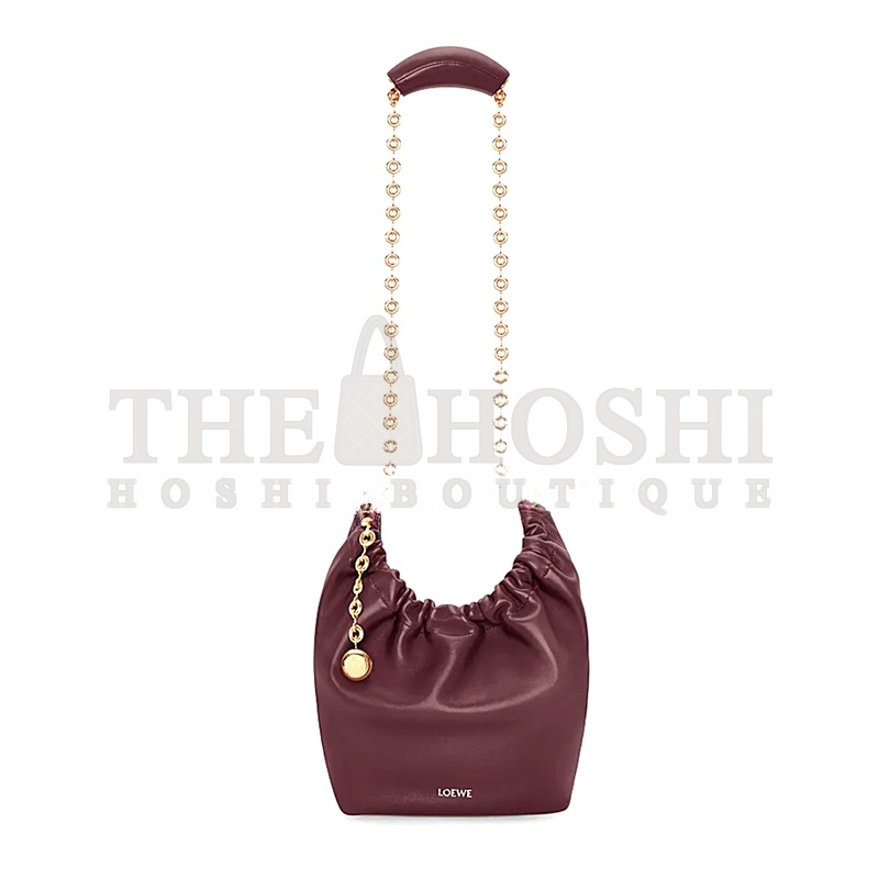 L0ew* SMALL SOFT NAPPA SHEEP LEATHER SQUEEZE BAG A914NCHX01-03 (29*24*10.5cm) Master Quality