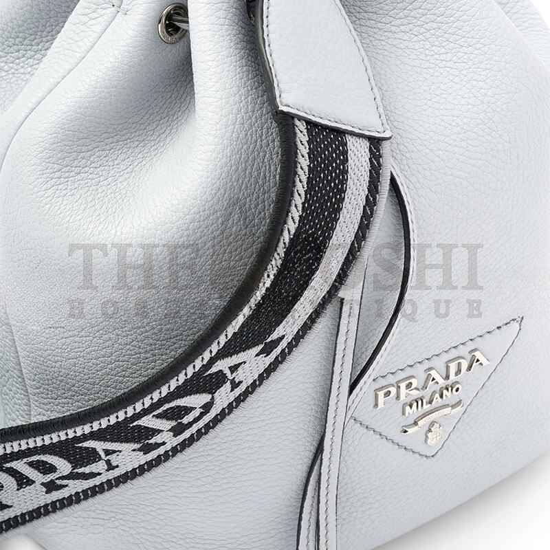 Pra*a LEATHER BUCKET SHOULDER BAG CROSSBODY BAG REGULAR WOMEN