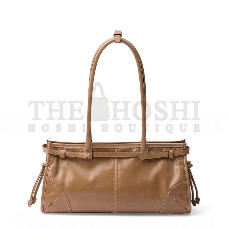 Pra*a BONNIE MEDIUM LEATHER HANDBAG (32*15.5*12cm) Master Quality
