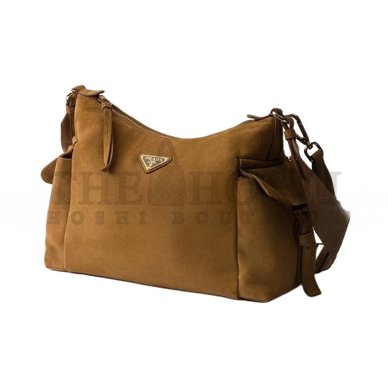 Pra*a SUEDE SHOULDER BAG 1BC264 (32*22*11.5cm) Master Quality