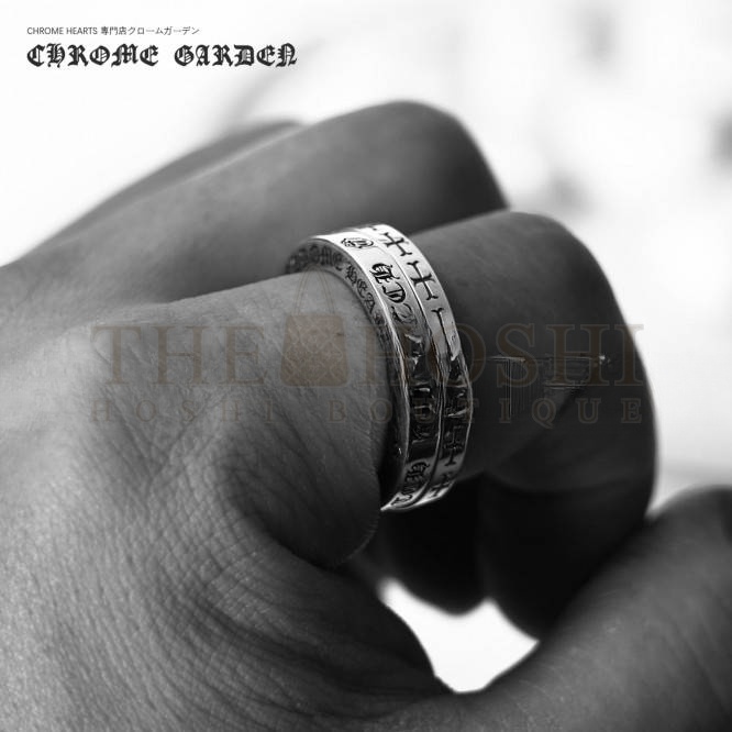 Ch*0me He**ts 3MM THE ROLLING STONES B*TCH SPACER RING Master Quality