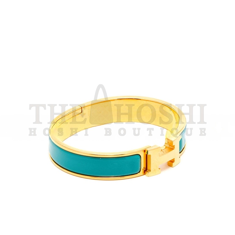 H**me5 CLIC H TURQUOISE ENAMEL GOLD PLATED BRACELET Master Quality