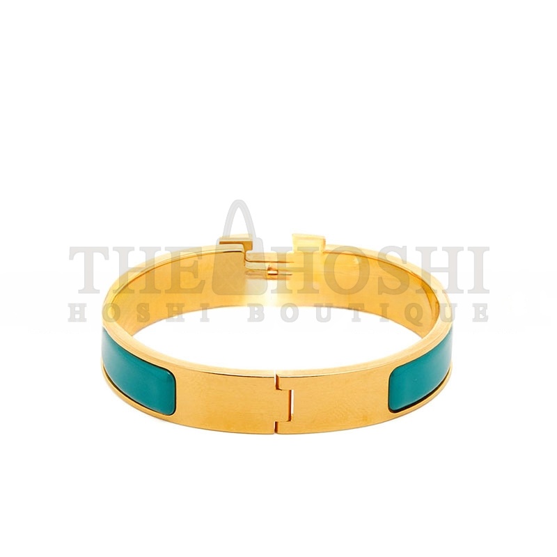 H**me5 CLIC H TURQUOISE ENAMEL GOLD PLATED BRACELET Master Quality