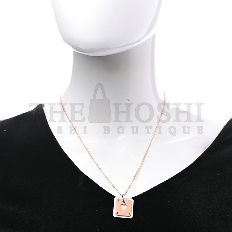 H**me5 ROSE GOLS PLATED SWIFT AS DE COEUR NECKLACE BLEU BRUME Master Quality