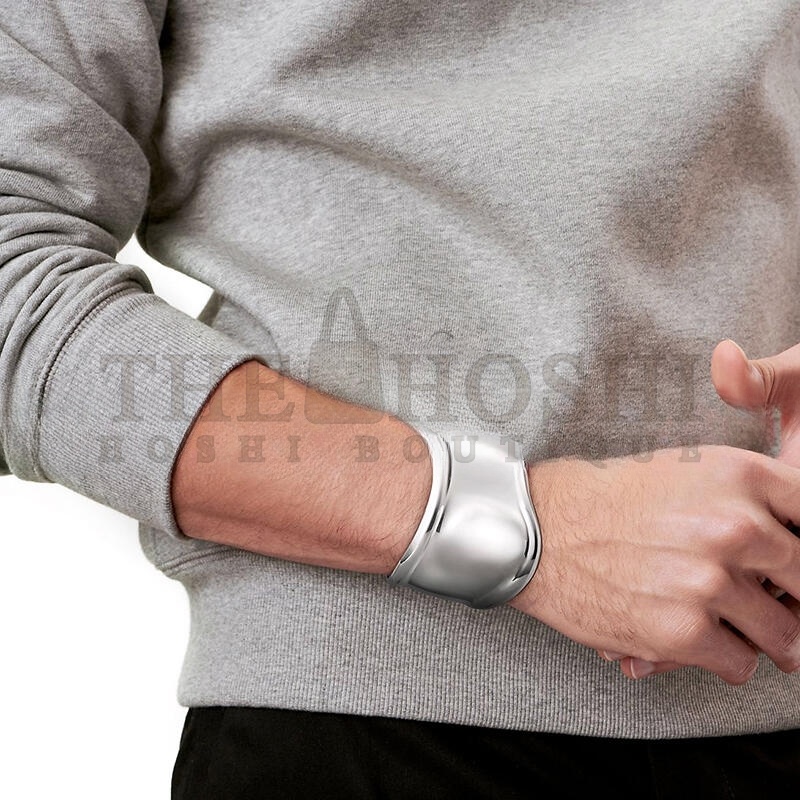 T*f*ny ELSA PERETTI™ MALL BONE CUFF IN STERLING SILVER 60020029 Master Quality