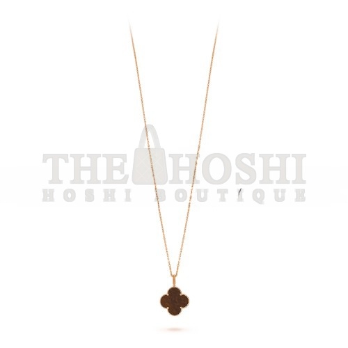 V*n Cl**f  ARPELS MAGIC ALHAMBRA LONG NECKLACE, 1 MOTIF - ROSE GOLD, LETTERWOOD  VCARO3M700 Master Quality