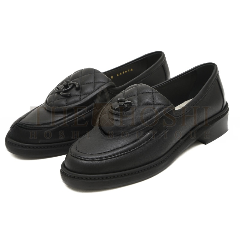 Ch**el QUILTED LEATHER CC TURNLOCK LOAFERS Master Quality