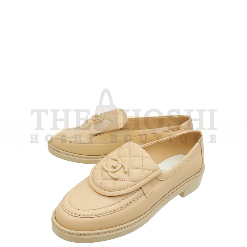 Ch**el QUILTED LEATHER CC TURNLOCK LOAFERS Master Quality