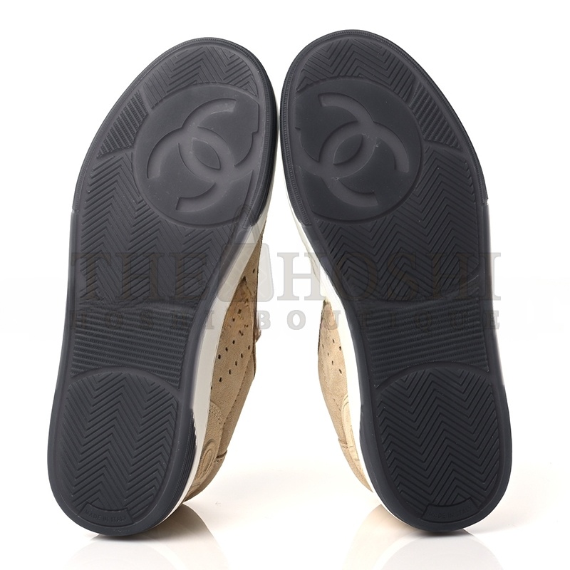 Ch**el SNEAKERS SUEDE CALFSKIN BEIGE G39225 X56651 0P433 Master Quality