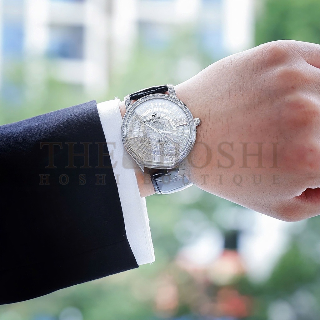 VACHERON C0nstan1n WHITE GOLD 40MM WATCH 81180/000G-9117 Master Quality