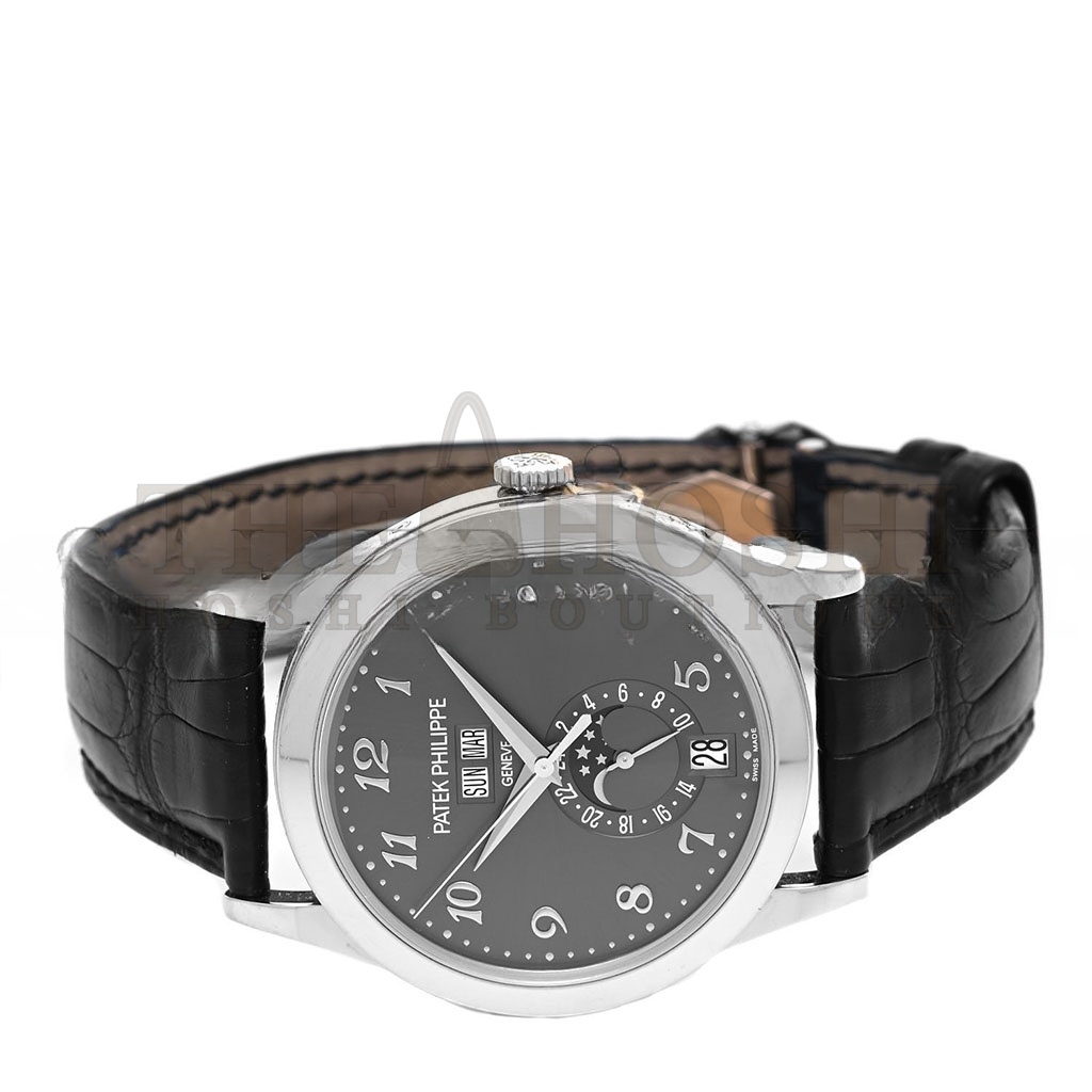 Pat*k Phi1i*pe 18K WHITE GOLD ALLIGATOR 37MM AUTOMATIC WATCH 5396G-014 Master Quality